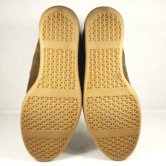 Brusque Tan Light Brown Suede Leather Ankle Boots With Tassels. Women's Size 7.5 - Picture 8 of 11